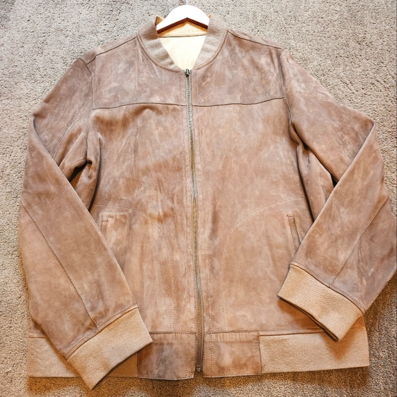 Allen Edmonds Gray Suede Jacket - Picture 2 of 5